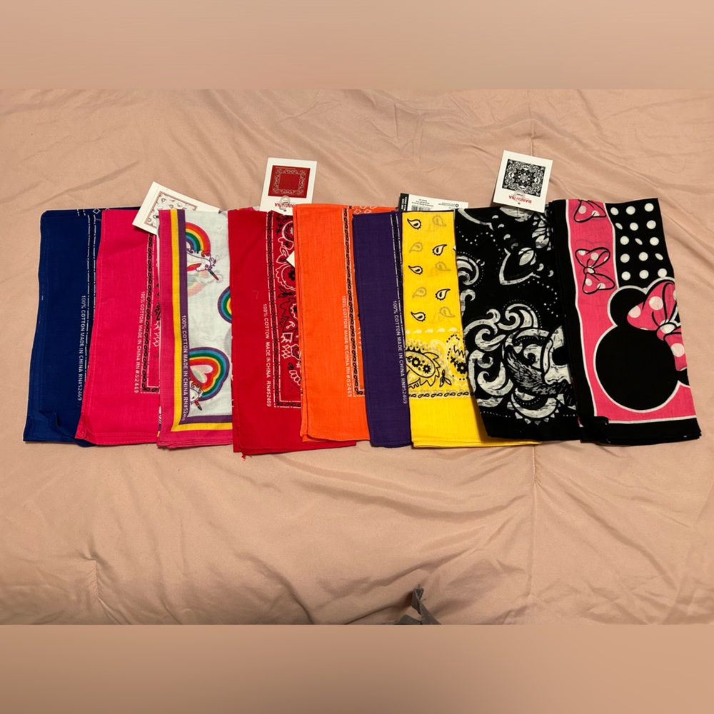 Assortment of bandannas